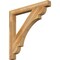 Ekena Millwork Olympic Block Rough Sawn Bracket, Western Red Cedar, 4"W x 40"D x 40"H BKT04X40X40OLY05RWR - alternate 1